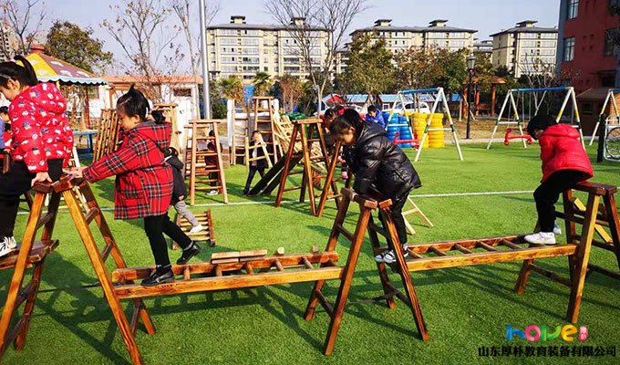 紅太陽幼兒園戶外自主探索游戲“安吉游戲”案例