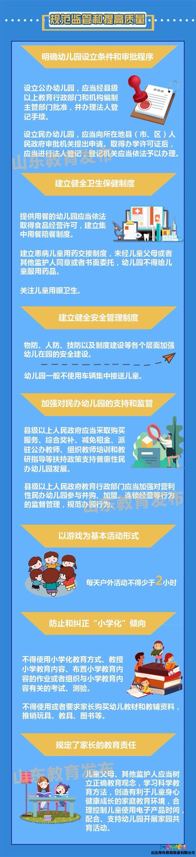 一圖讀懂！《山東省學(xué)前教育條例》2020年1月1日起施行